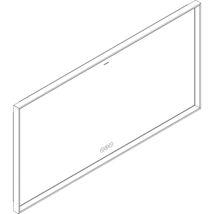 Hansgrohe Xarita E Mirror with Led Lights 1400/50 Capacitive Touch Sensor - Matt White - Unbeatable Bathrooms