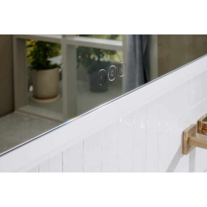 Hansgrohe Xarita E Mirror with Led Lights 1600/50 Capacitive Touch Sensor - Matt White - Unbeatable Bathrooms