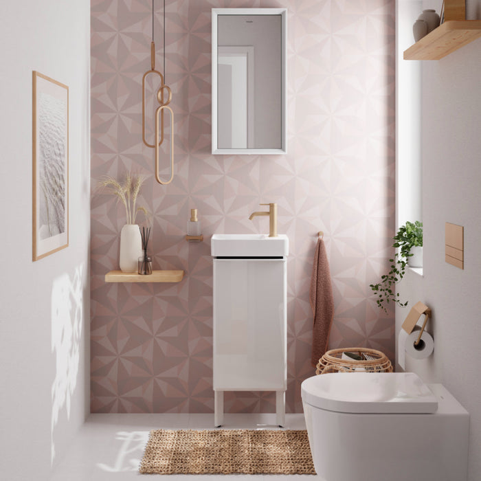 Hansgrohe Xarita E Mirror with Led Lights 360/50 Ir Sensor - Matt White - Unbeatable Bathrooms