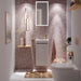 Hansgrohe Xarita E Mirror with Led Lights 360/50 Ir Sensor - Matt White - Unbeatable Bathrooms