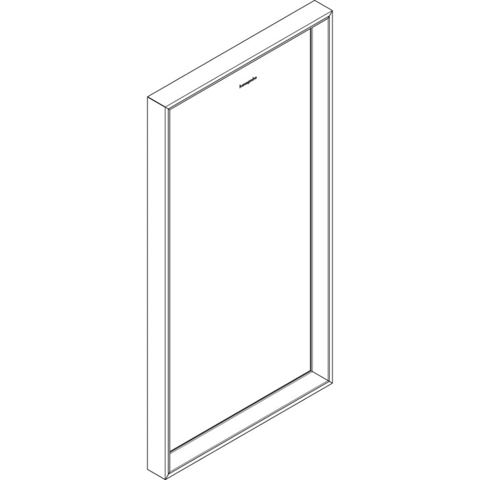 Hansgrohe Xarita E Mirror with Led Lights 360/50 Ir Sensor - Matt White - Unbeatable Bathrooms