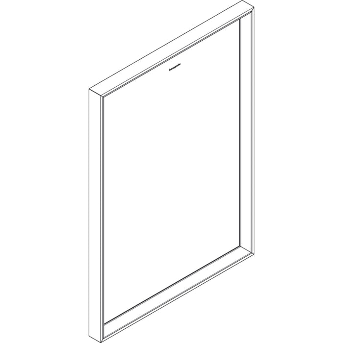 Hansgrohe Xarita E Mirror with Led Lights 500/50 Ir Sensor - Matt White - Unbeatable Bathrooms