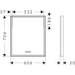 Hansgrohe Xarita E Mirror with Led Lights 600/50 Capacitive Touch Sensor - Matt White - Unbeatable Bathrooms