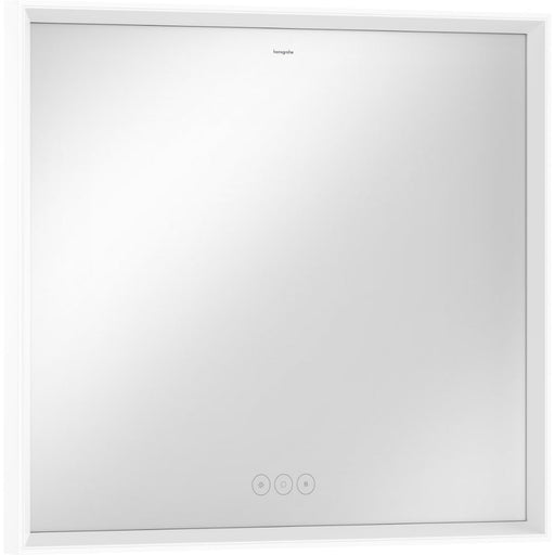 Hansgrohe Xarita E Mirror with Led Lights 800/50 Capacitive Touch Sensor - Matt White - Unbeatable Bathrooms