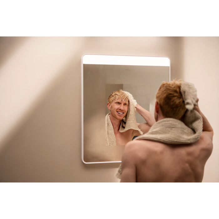 Hansgrohe Xarita Lite Q Mirror with Horizontal Led Lights 600/30 For Wall Switch - Unbeatable Bathrooms