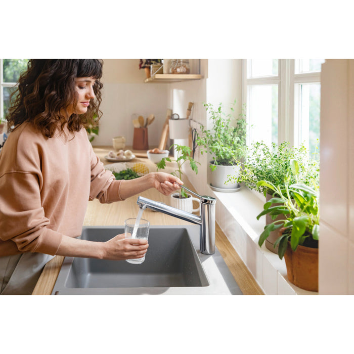 Hansgrohe Zesis M33 Single Lever Kitchen Mixer 150, Eco, 1Jet - Chrome - Unbeatable Bathrooms