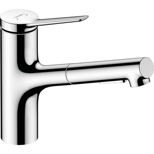 Hansgrohe Zesis M33 Single Lever Kitchen Mixer 150, Eco, Pull-Out Spray, 2Jet - Chrome - Unbeatable Bathrooms