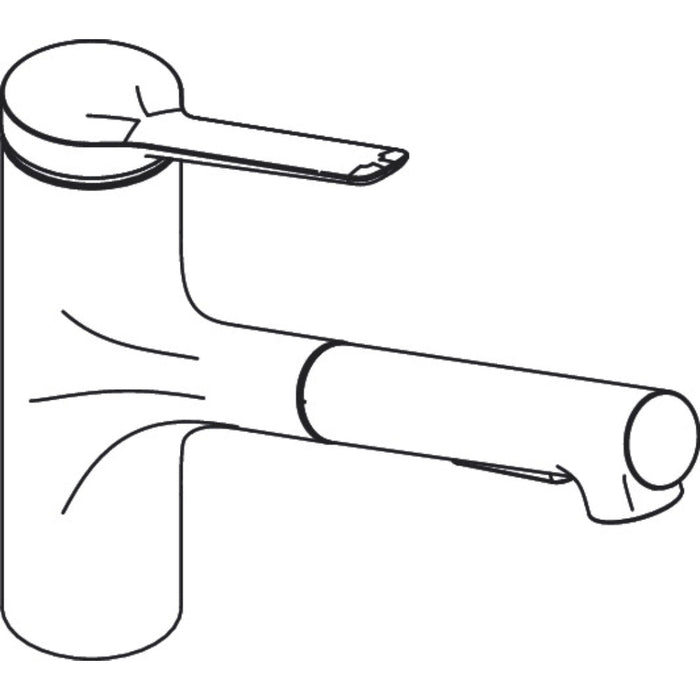 Hansgrohe Zesis M33 Single Lever Kitchen Mixer 150, Eco, Pull-Out Spray, 2Jet - Chrome - Unbeatable Bathrooms