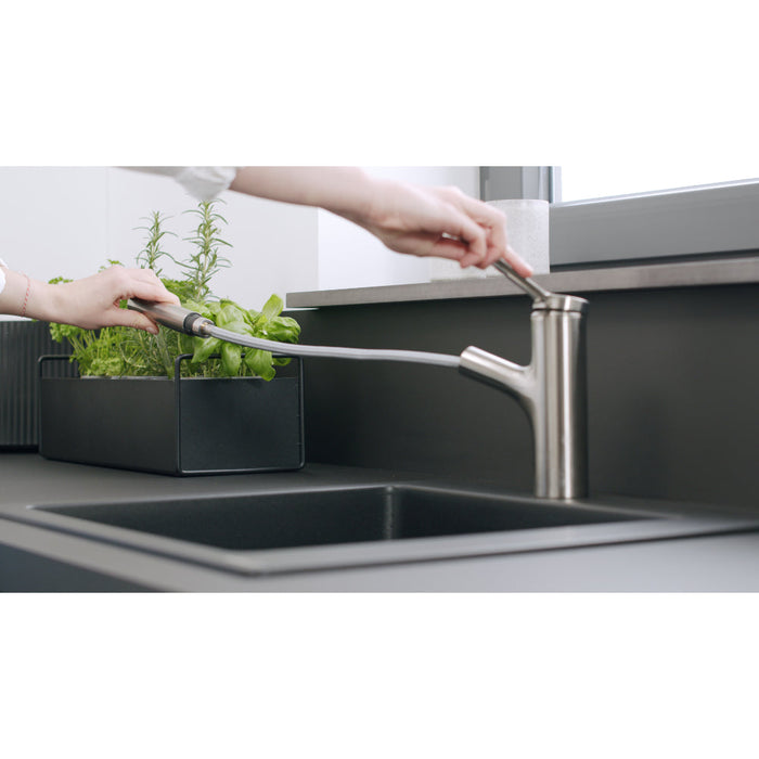 Hansgrohe Zesis M33 Single Lever Kitchen Mixer 150, Pull-Out Spray, 2Jet, Sbox Lite - Unbeatable Bathrooms