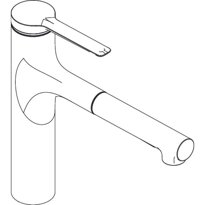 Hansgrohe Zesis M33 Single Lever Kitchen Mixer 160, Metal Pull-Out Spray, 2Jet - Unbeatable Bathrooms