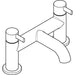 Hansgrohe Zesis S 2-Hole Rim Mounted Bath Mixer - Unbeatable Bathrooms