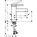 Hansgrohe Zesis S Single Lever Basin Mixer 100 Coolstart with Pop-Up Waste Set - Unbeatable Bathrooms