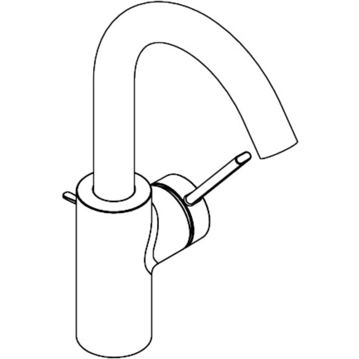 Hansgrohe Zesis S Single Lever Basin Mixer 210 Coolstart with Swivel Spout and Pop-Up Waste Set - Unbeatable Bathrooms