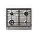 Hoover H300 HHG6BF4K3X 60cm Gas Hob - St/Steel - Unbeatable Bathrooms