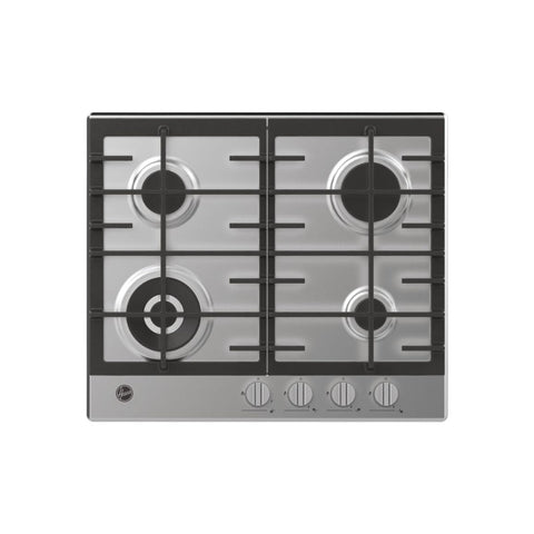Hoover H300 HHG6BF4K3X 60cm Gas Hob - St/Steel - Unbeatable Bathrooms