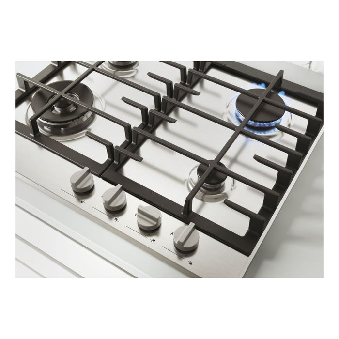 Hoover H300 HHG6BF4K3X 60cm Gas Hob - St/Steel - Unbeatable Bathrooms