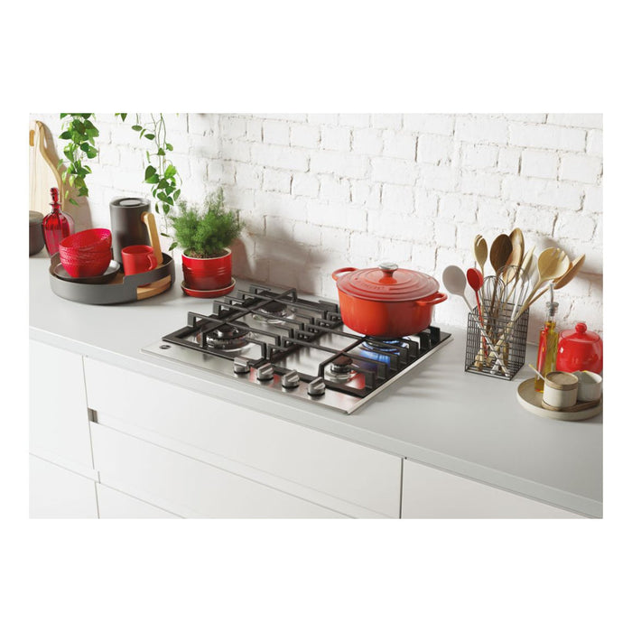 Hoover H300 HHG6BF4K3X 60cm Gas Hob - St/Steel - Unbeatable Bathrooms