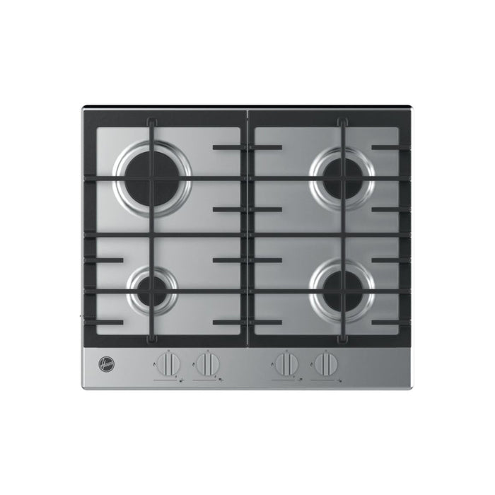 Hoover H300 HHG6BRK3X 60cm Gas Hob - St/Steel - Unbeatable Bathrooms