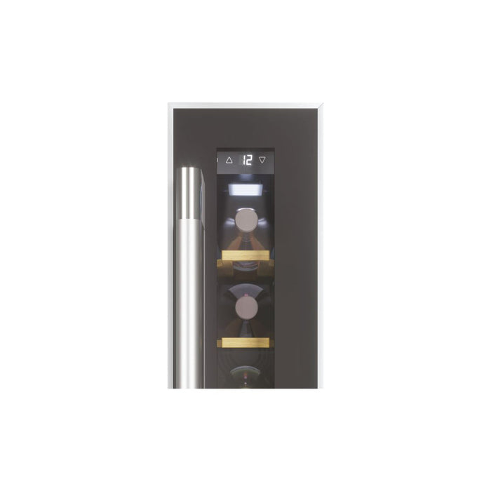 Hoover H300 HWCB 15 UK/1 15cm Wine Cooler - Black Glass & St/Steel - Unbeatable Bathrooms