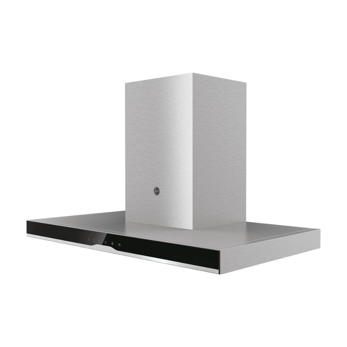 Hoover H500 HTS9CBK5XWIFI T-Shape Chimney Hood - Black Glass & St/Steel - Unbeatable Bathrooms