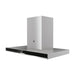 Hoover H500 HTS9CBK5XWIFI T-Shape Chimney Hood - Black Glass & St/Steel - Unbeatable Bathrooms