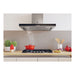 Hoover H500 HTS9CBK5XWIFI T-Shape Chimney Hood - Black Glass & St/Steel - Unbeatable Bathrooms