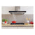 Hoover H500 HTS9CBK5XWIFI T-Shape Chimney Hood - Black Glass & St/Steel - Unbeatable Bathrooms