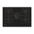 Hoover H500 HVG74WC5B 75cm Gas Hob - Black Glass - Unbeatable Bathrooms