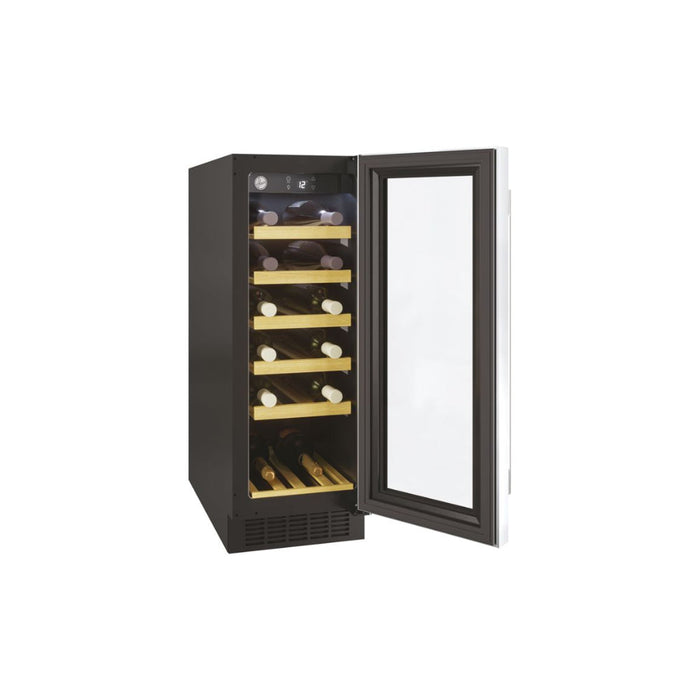 Hoover H500 HWCB 30 UK/N 30cm Wine Cooler - Black Glass & St/Steel - Unbeatable Bathrooms