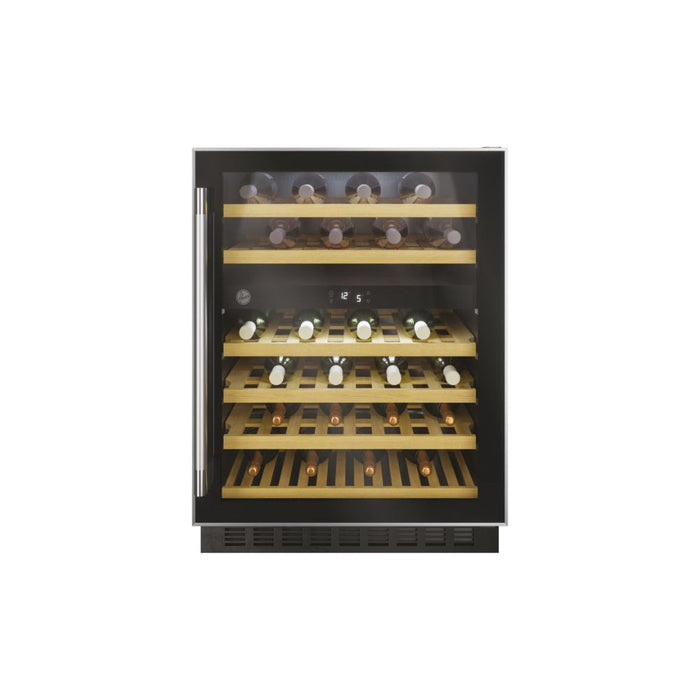Hoover H500 HWCB 60 UK/N 60cm Wine Cooler - Black Glass & St/Steel - Unbeatable Bathrooms