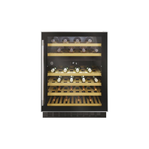 Hoover H500 HWCB 60 UK/N 60cm Wine Cooler - Black Glass & St/Steel - Unbeatable Bathrooms