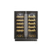 Hoover H500 HWCB 60D UK/N 60cm 2-Door Wine Cooler - Black Glass & St/Steel - Unbeatable Bathrooms