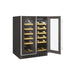 Hoover H500 HWCB 60D UK/N 60cm 2-Door Wine Cooler - Black Glass & St/Steel - Unbeatable Bathrooms