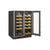 Hoover H500 HWCB 60D UK/N 60cm 2-Door Wine Cooler - Black Glass & St/Steel - Unbeatable Bathrooms
