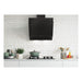Hoover HDG6DCH3BWIFI 60cm Angled Chimney Hood - Black Glass - Unbeatable Bathrooms