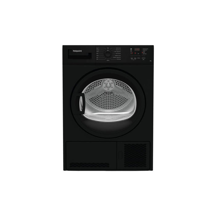 Hotpoint C HD C82 BBGD UK F/S 8kg Condenser Dryer - Black - Unbeatable Bathrooms
