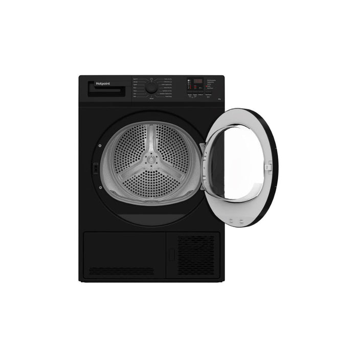 Hotpoint C HD C82 BBGD UK F/S 8kg Condenser Dryer - Black - Unbeatable Bathrooms