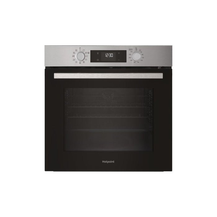 Hotpoint Class 2 HO 278P X UK Single Pyrolytic Oven - Black - Unbeatable Bathrooms