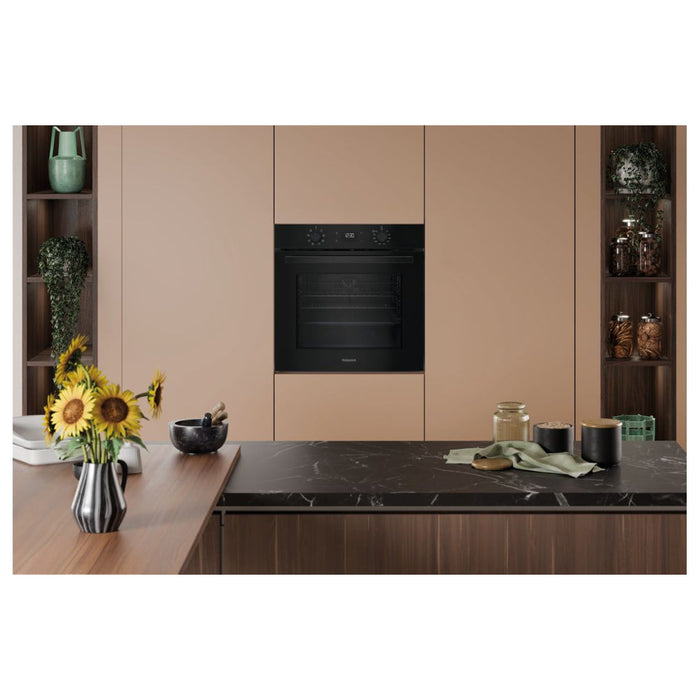 Hotpoint Class 2 HO 455H B UK Single Electric Oven - Black - Unbeatable Bathrooms