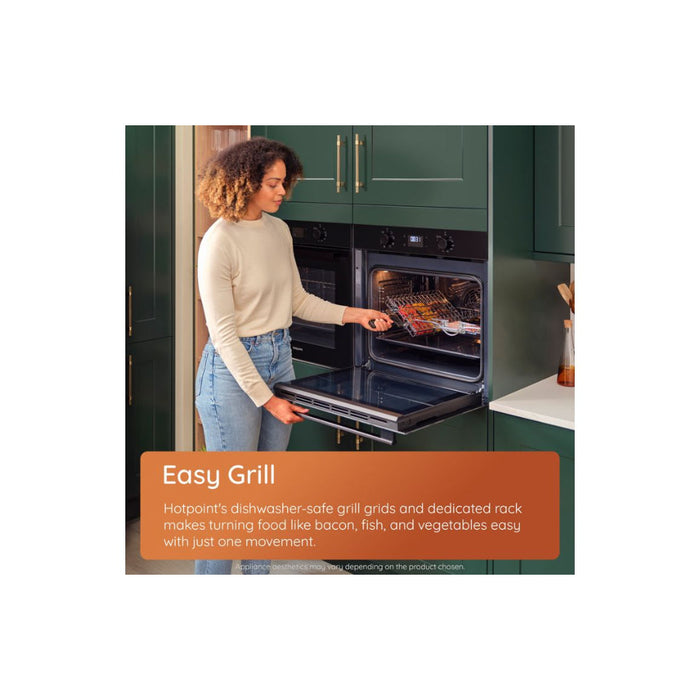 Hotpoint Class 2 HO 455HZ B UK Single Electric Oven - Black - Unbeatable Bathrooms