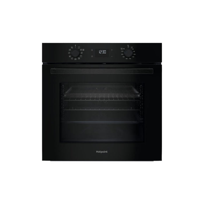 Hotpoint Class 2 HO 458HF B UK Single Electric Oven - Black - Unbeatable Bathrooms