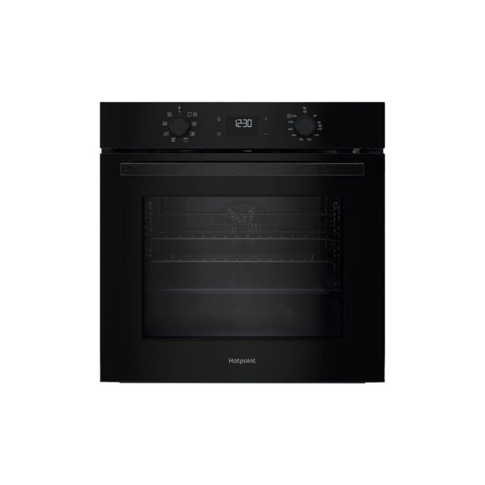 Hotpoint Class 2 HO 475P B UK Single Pyrolytic Oven - Black - Unbeatable Bathrooms