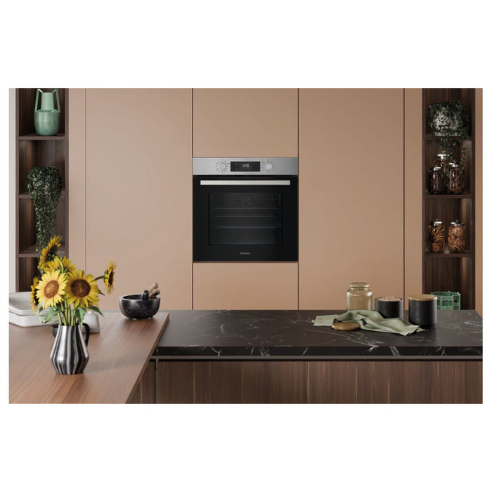 Hotpoint Class 2 HOM 258H X UK Single Electric Oven - St/Steel - Unbeatable Bathrooms