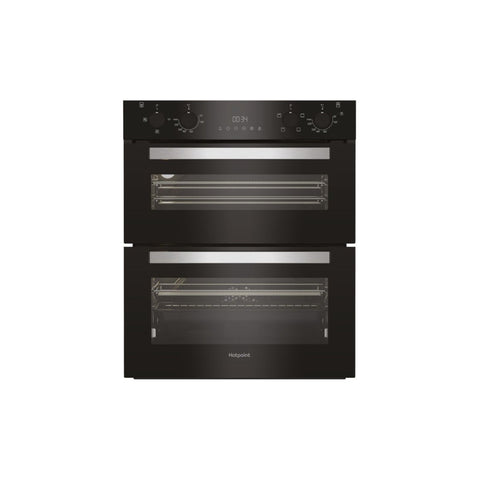 Hotpoint DUH 12G1 B Built Under Double Electric Oven - Black - Unbeatable Bathrooms