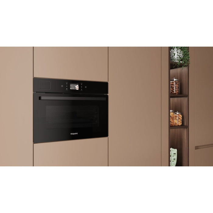 Hotpoint HCS9A9PHTSBA Compact Electric Oven w/Active Steam - Black - Unbeatable Bathrooms