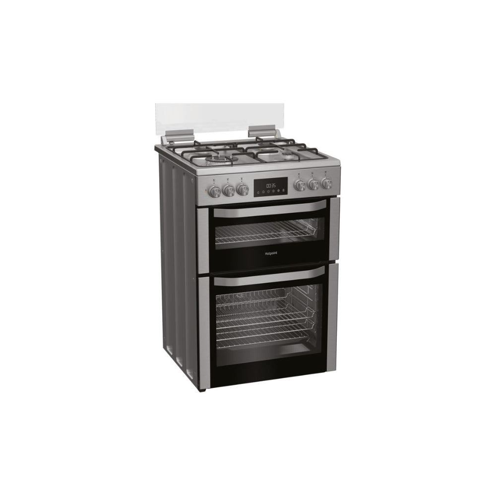 Dd53x Hotpoint HDD6GDC2WX Dual Fuel Cooker - St/Steel