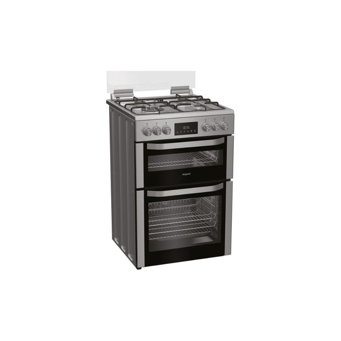 Hotpoint HDD6GDC2WX Dual Fuel Cooker - St/Steel - Unbeatable Bathrooms
