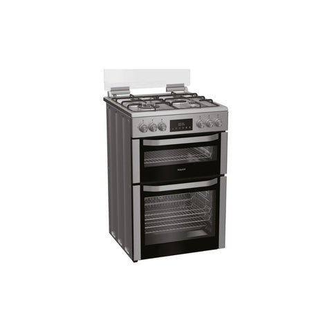 Hotpoint HDD6GDC2WX Dual Fuel Cooker - St/Steel - Unbeatable Bathrooms