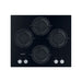 Hotpoint HGS 61S BK 60cm Gas on Glass Hob - Black - Unbeatable Bathrooms