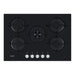 Hotpoint HGS 72S BK 75cm Gas on Glass Hob - Black - Unbeatable Bathrooms